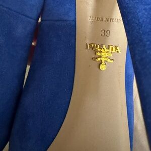 PRADA Royal Blue Suede Pumps
